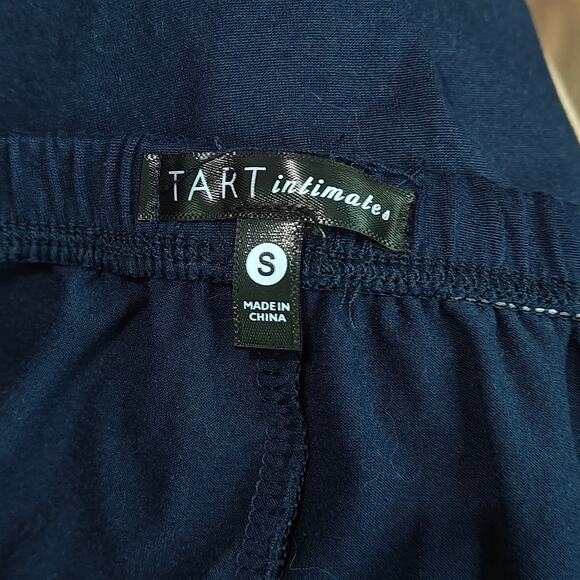 Tart Intimates Brushed Poly Navy Pajama Set Womens Small - Picture 9 of 10